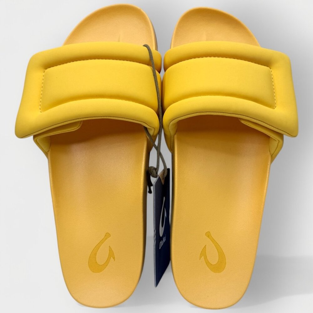 OluKai Sunbeam Slide Women’s Sandals Solar Glow Yellow Size 6 NEW No Box - Picture 5 of 9